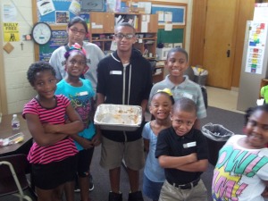 Ubuntu Village students send a big thank you for the peach cobbler! They ate every last bit of it!